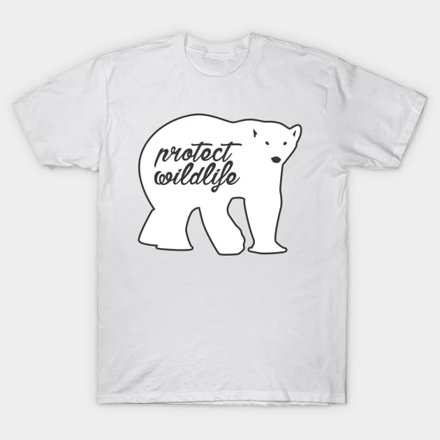 protect wildlife - polar bear T-Shirt by Protect friends